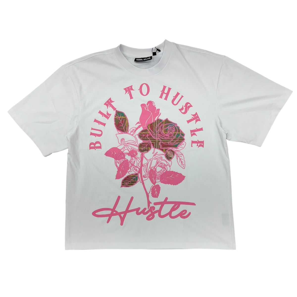 REBEL MINDS BUILT TO HUSTLE TAPESTRY TEE by Rebel Minds