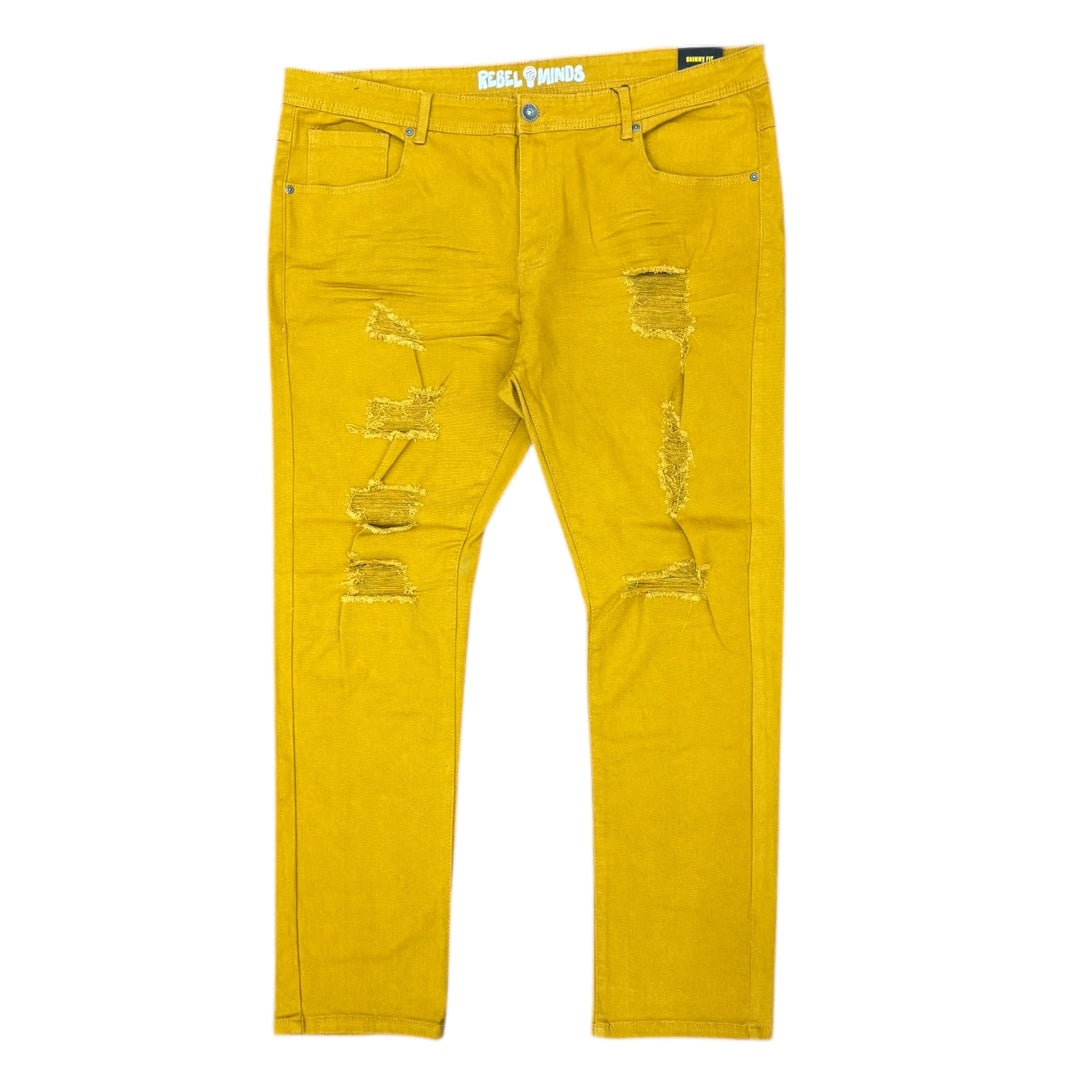 REBEL MINDS R&R SLIM FIT JEANS-TIMBER