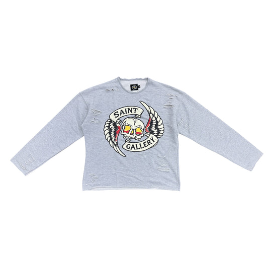 SAINT GALLERY SKULL CREWNECK by Saint Gallery