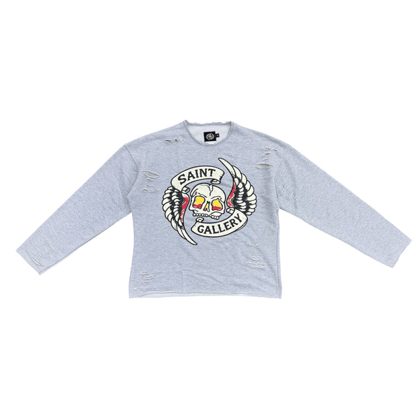SAINT GALLERY SKULL CREWNECK by Saint Gallery