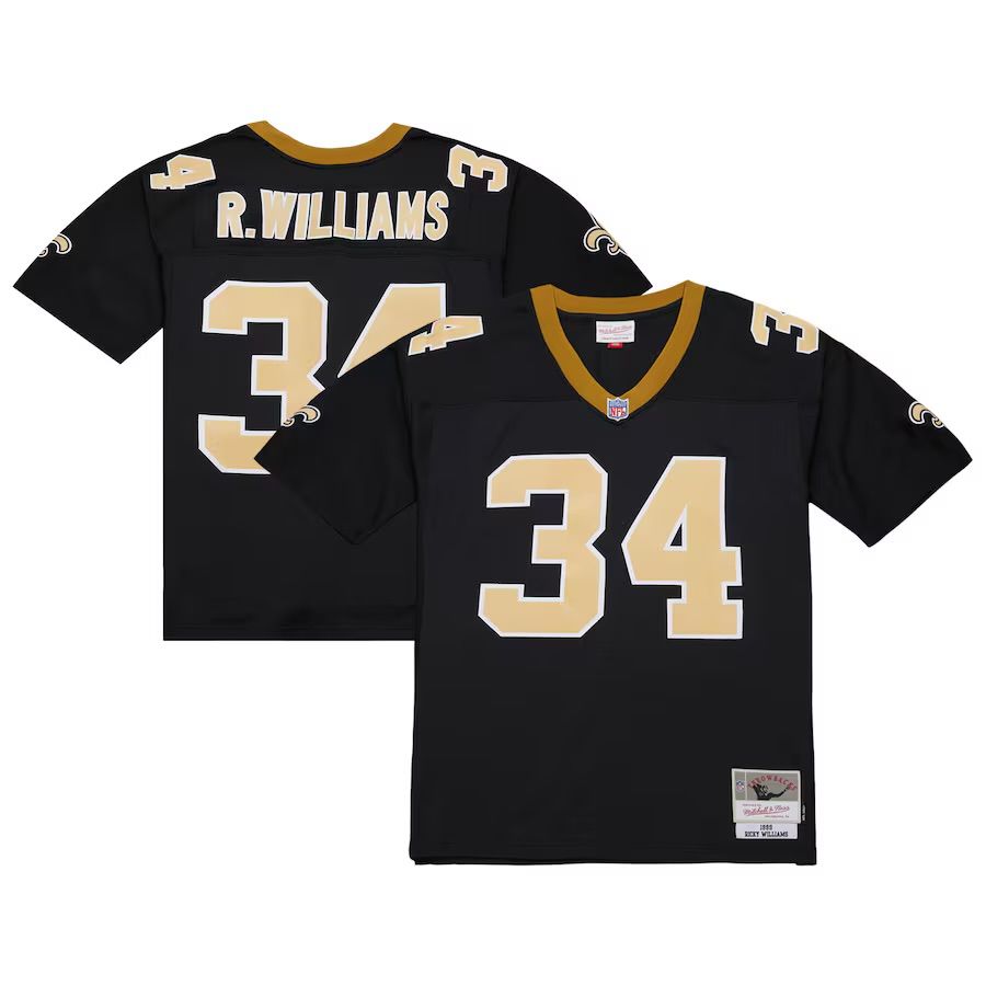 MITCHELL & NESS 1999 RICKY WILLIAMS DARK SAINTS JERSEY by Mitchell and Ness