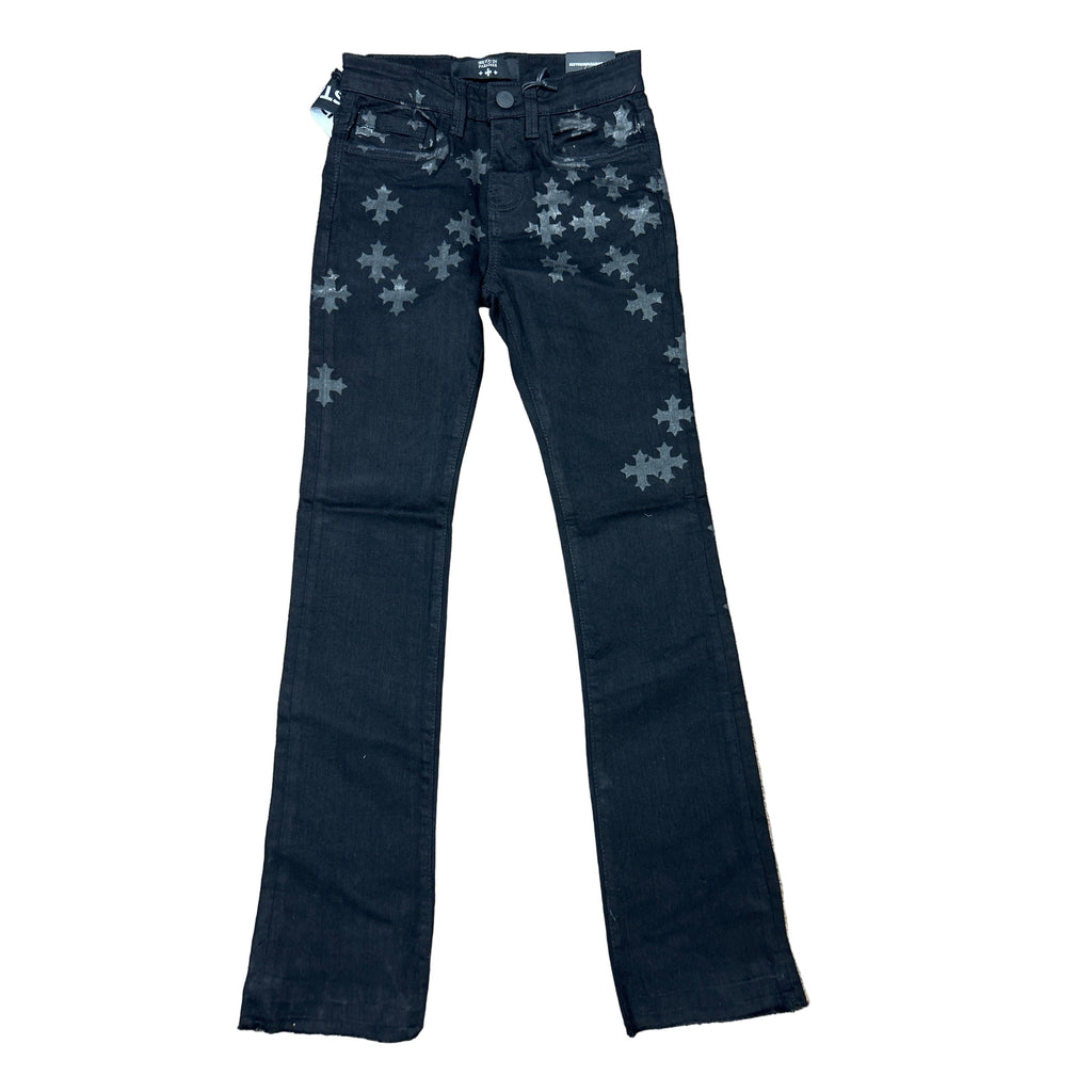 JORDAN CRAIG STAMPED PRINT KIDS DENIM