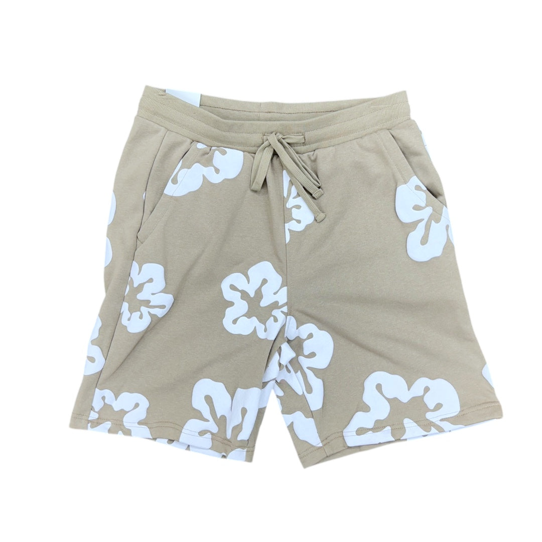 REBEL MINDS TEARS TAUPE SHORTS