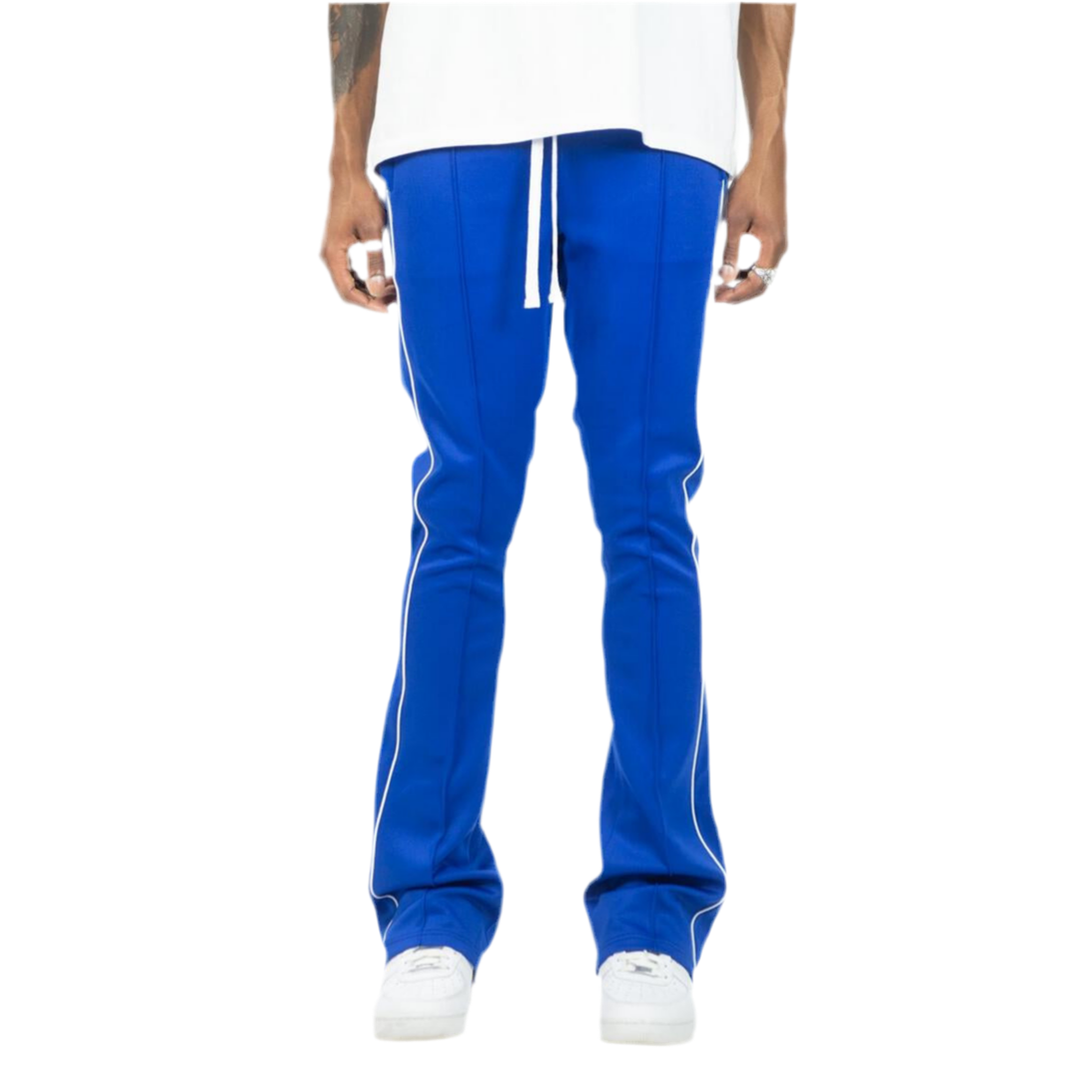 REBEL MINDS STACK TRACKPANTS-ROYAL