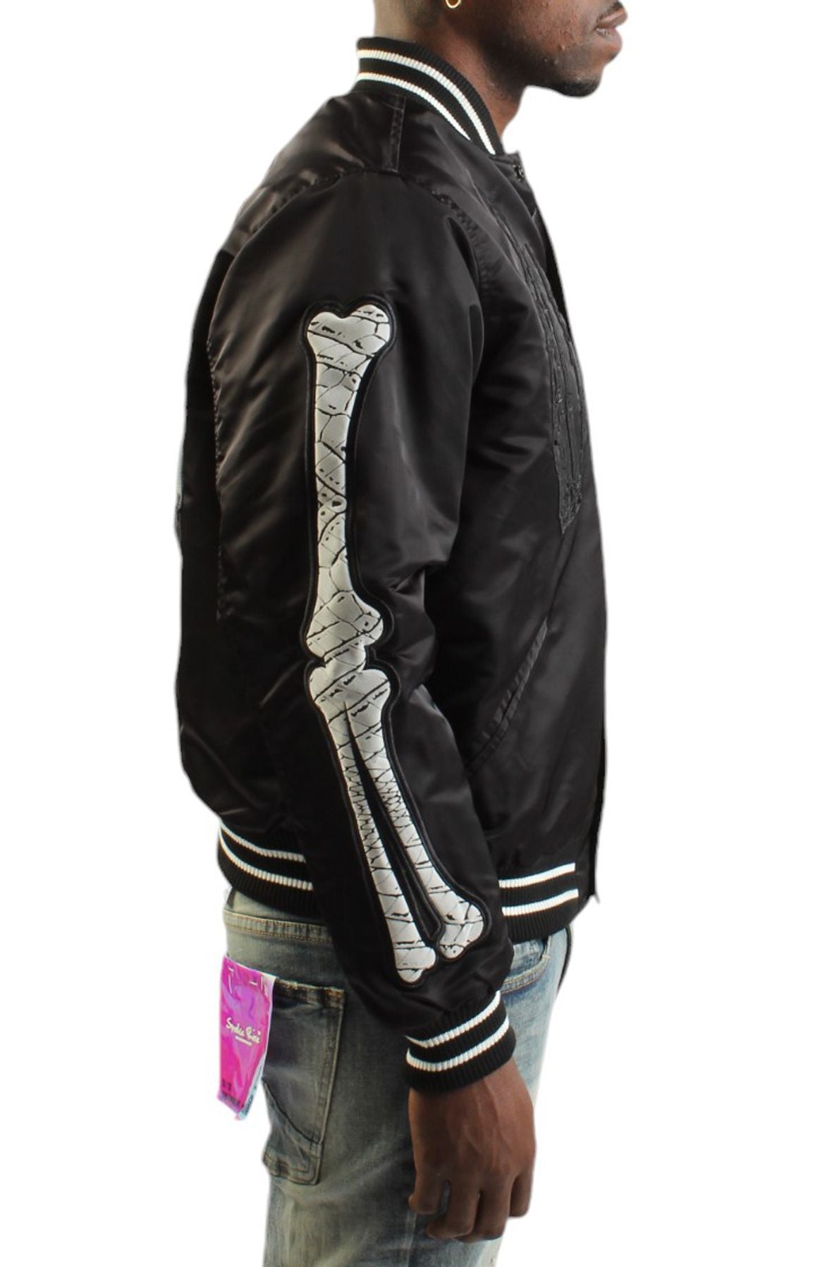 SMOKE RISE SATIN NEVER DIE JACKET by Smoke Rise