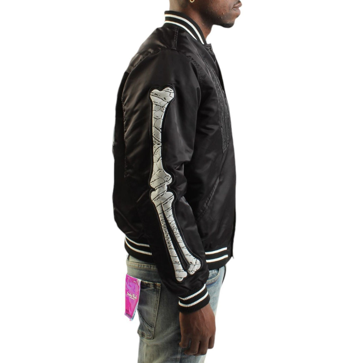 SMOKE RISE SATIN NEVER DIE JACKET by Smoke Rise