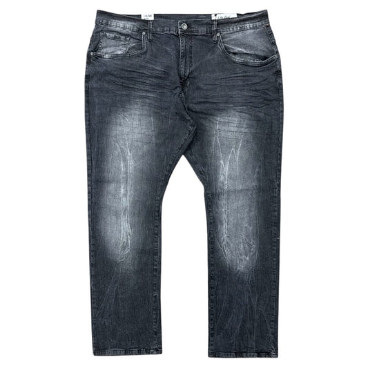 EVOLUTION STRAIGHT SLIM LEG DENIM-WASHED BLACK by Evolution