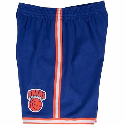 MITCHELL AND NESS KNICKS ROYAL BLUE SHORTS by Mitchell and Ness