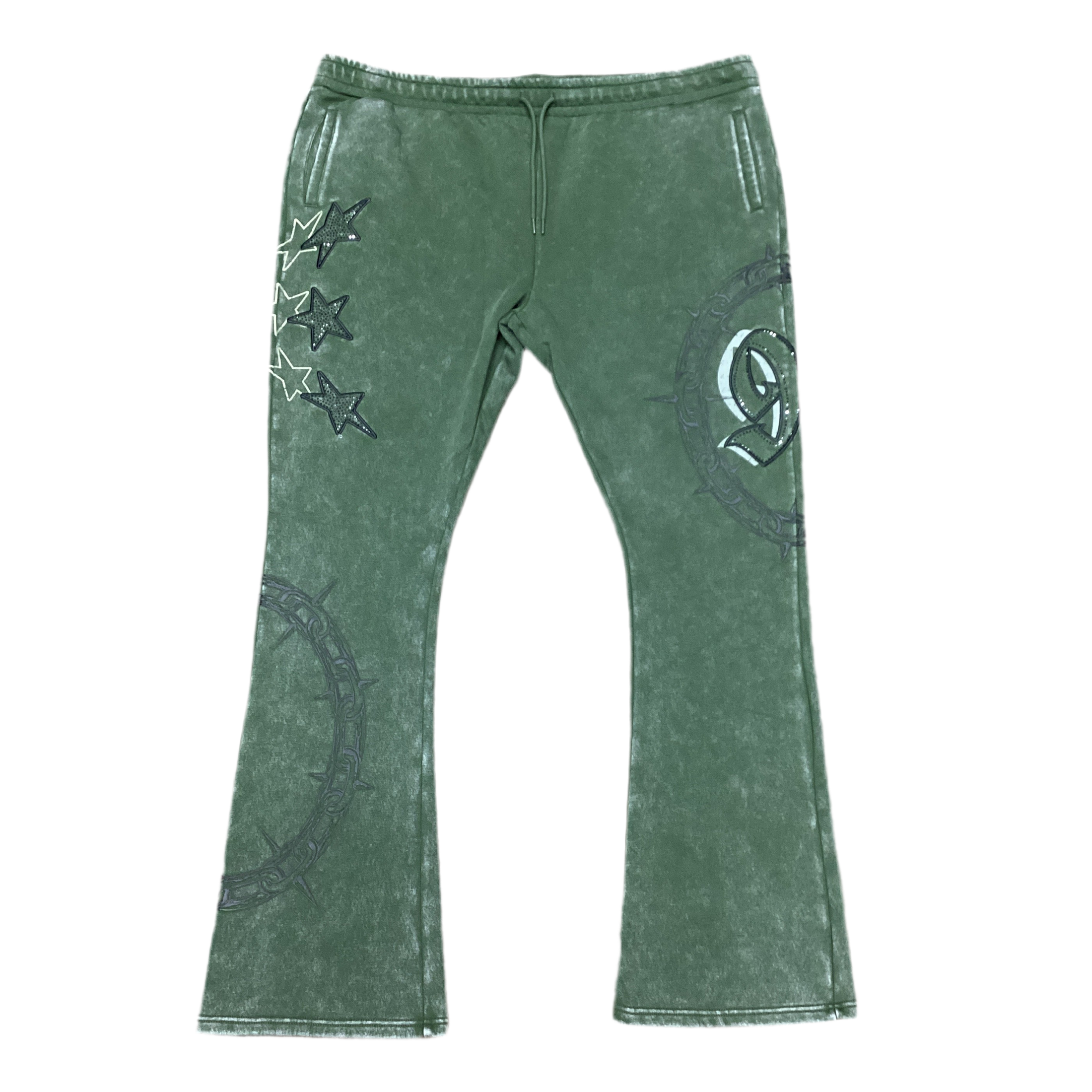 SMOKE RISE LUXE CLUB FLEECE PANT-MOSS