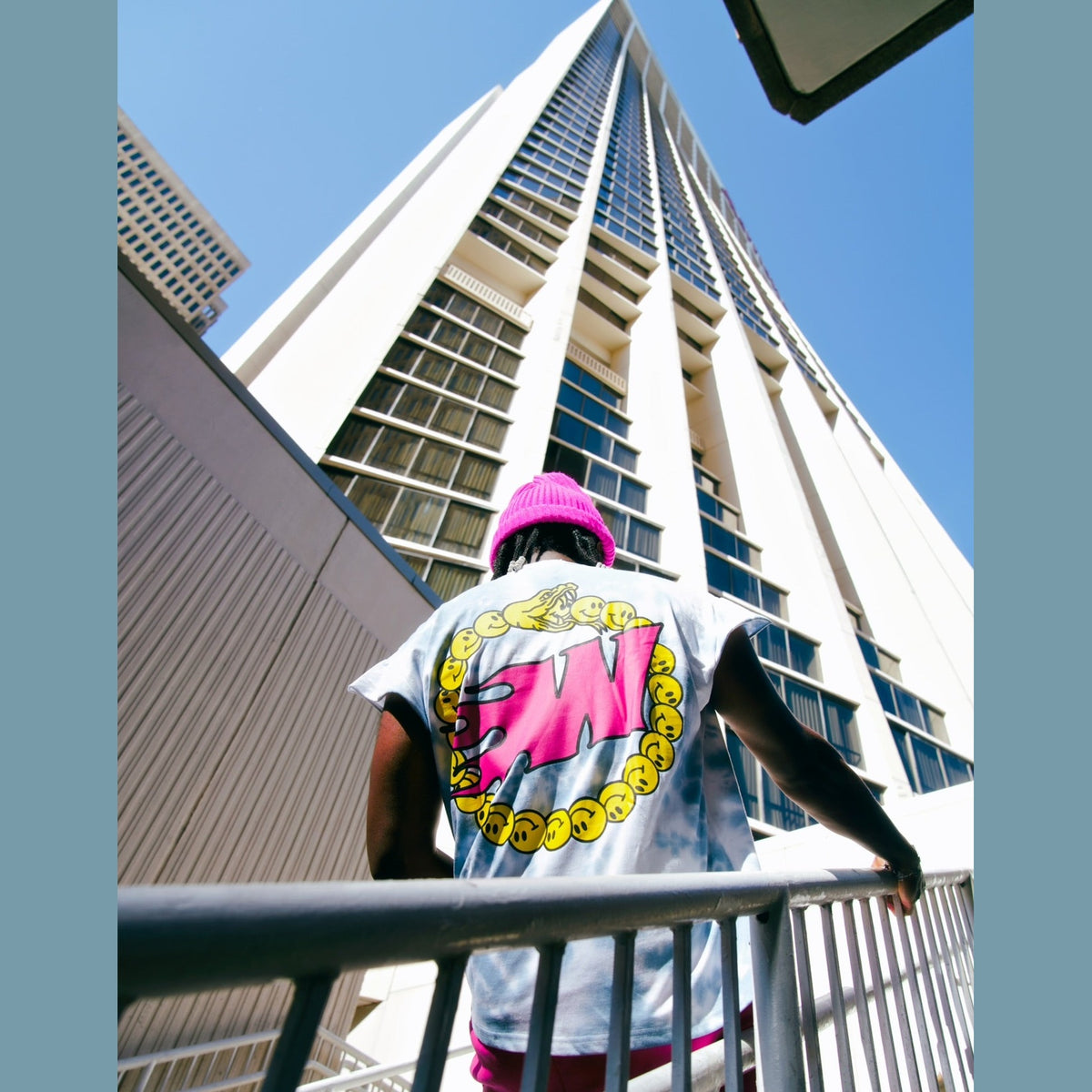 WILDLYFE WIZARD TIE-DIE SLEEVELESS TEE by WILDLYFE