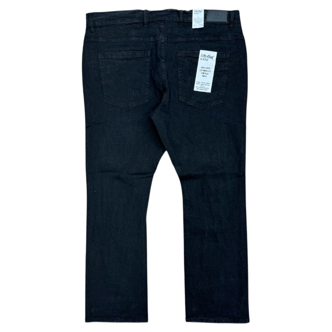 EVOLUTION SLIM FIT STRETCH JEAN-BLACK by EVOLUTION