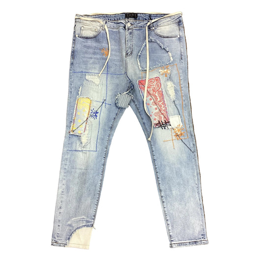 THRT COLOR BLOCK DENIM by THRT DENIM