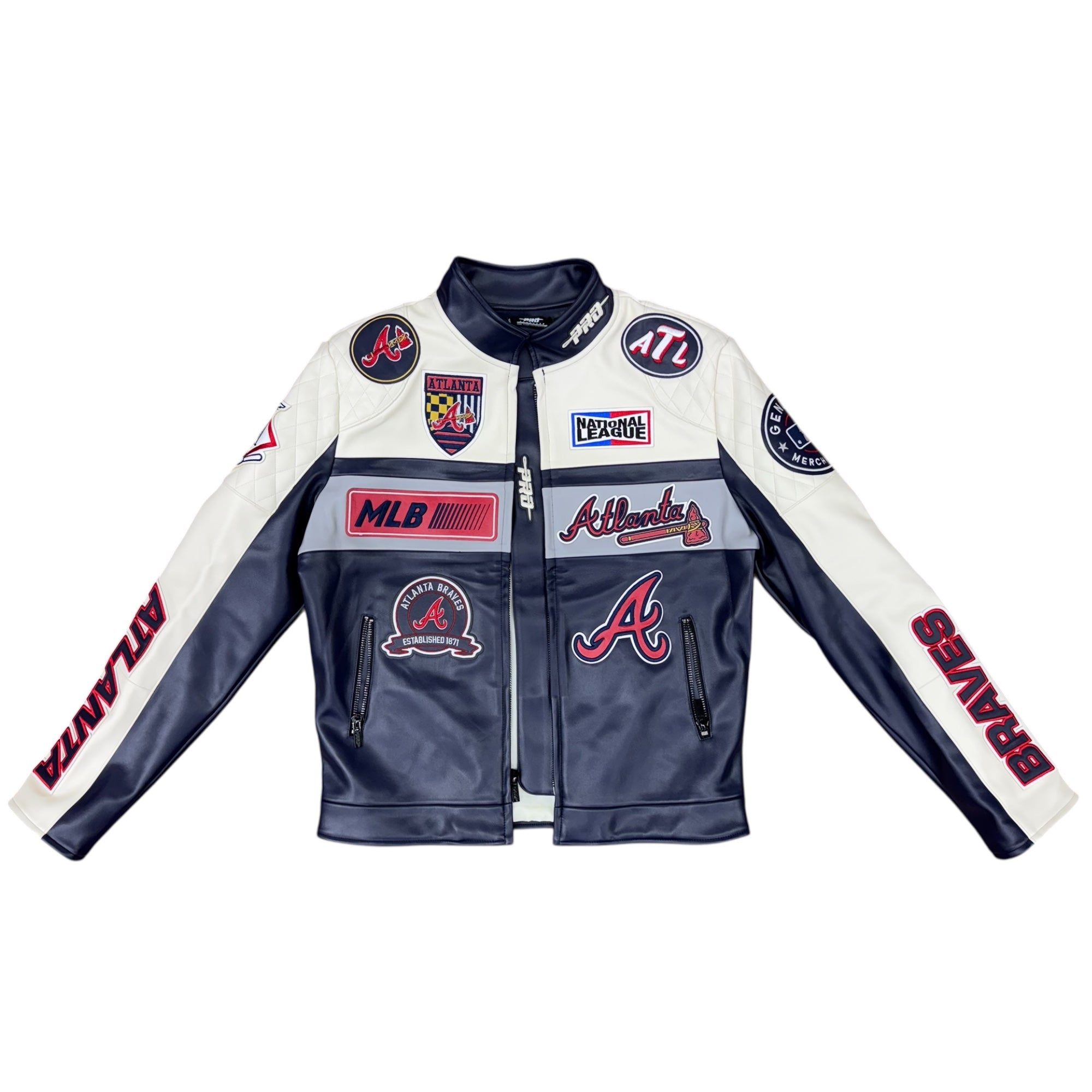 PRO STANDARD BRAVES MOTO JACKET