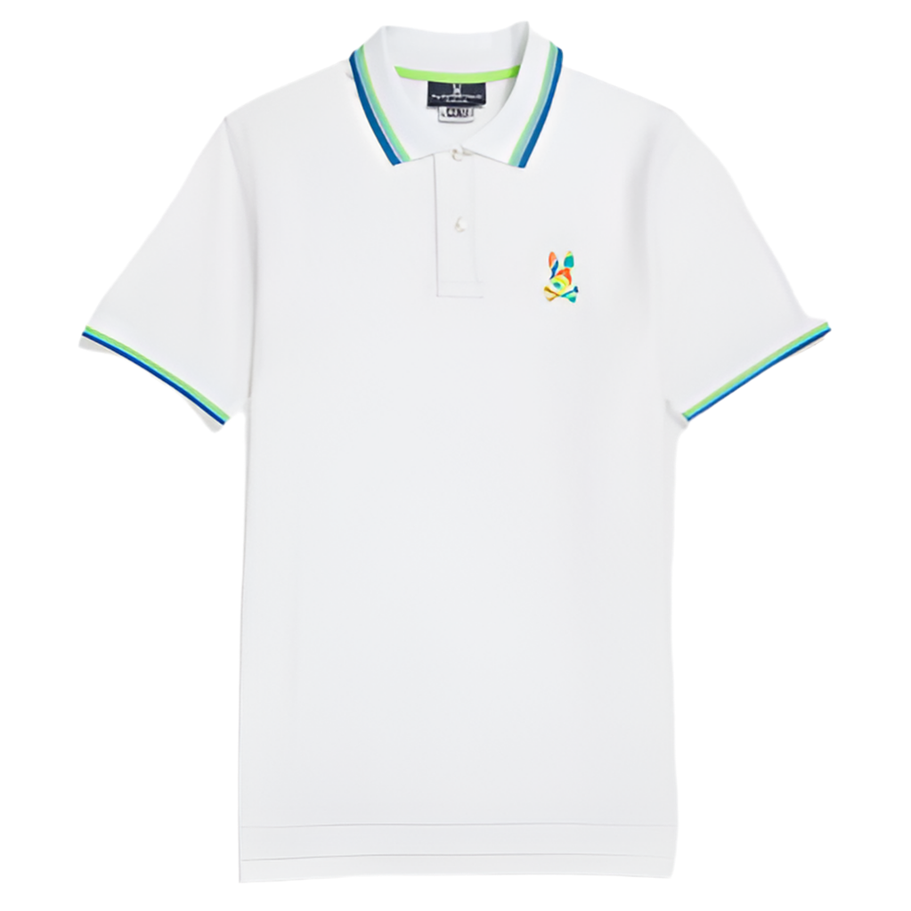 PSYCHO BUNNY B9K104W1PC-WHITE