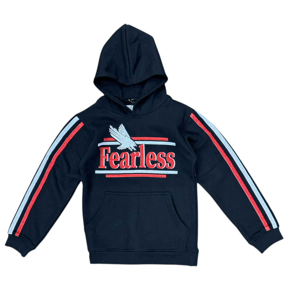 KIDS FEARLESS FLEECE PULLOVER HOODY by FWRD