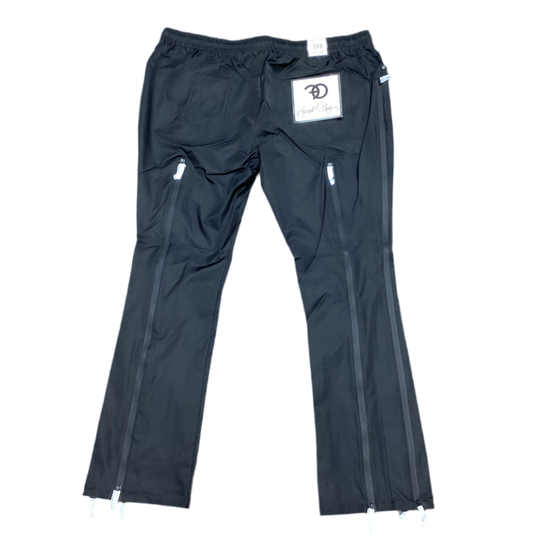 FROST ZERELLY NYLON STACKED PANT-BLACK