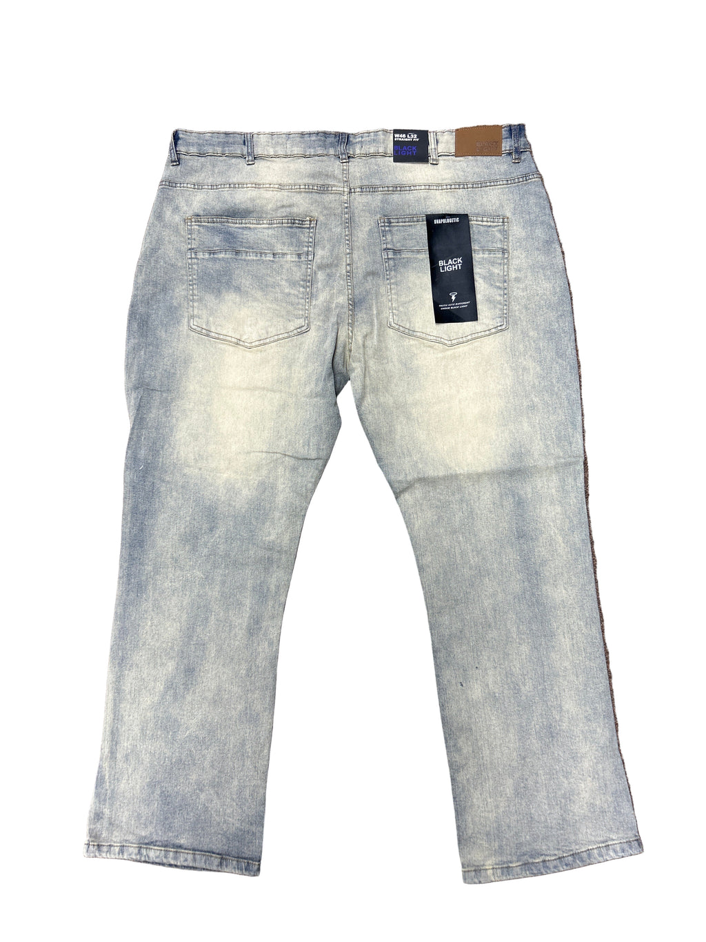 BLACK LIGHT DISTRESSED DENIM