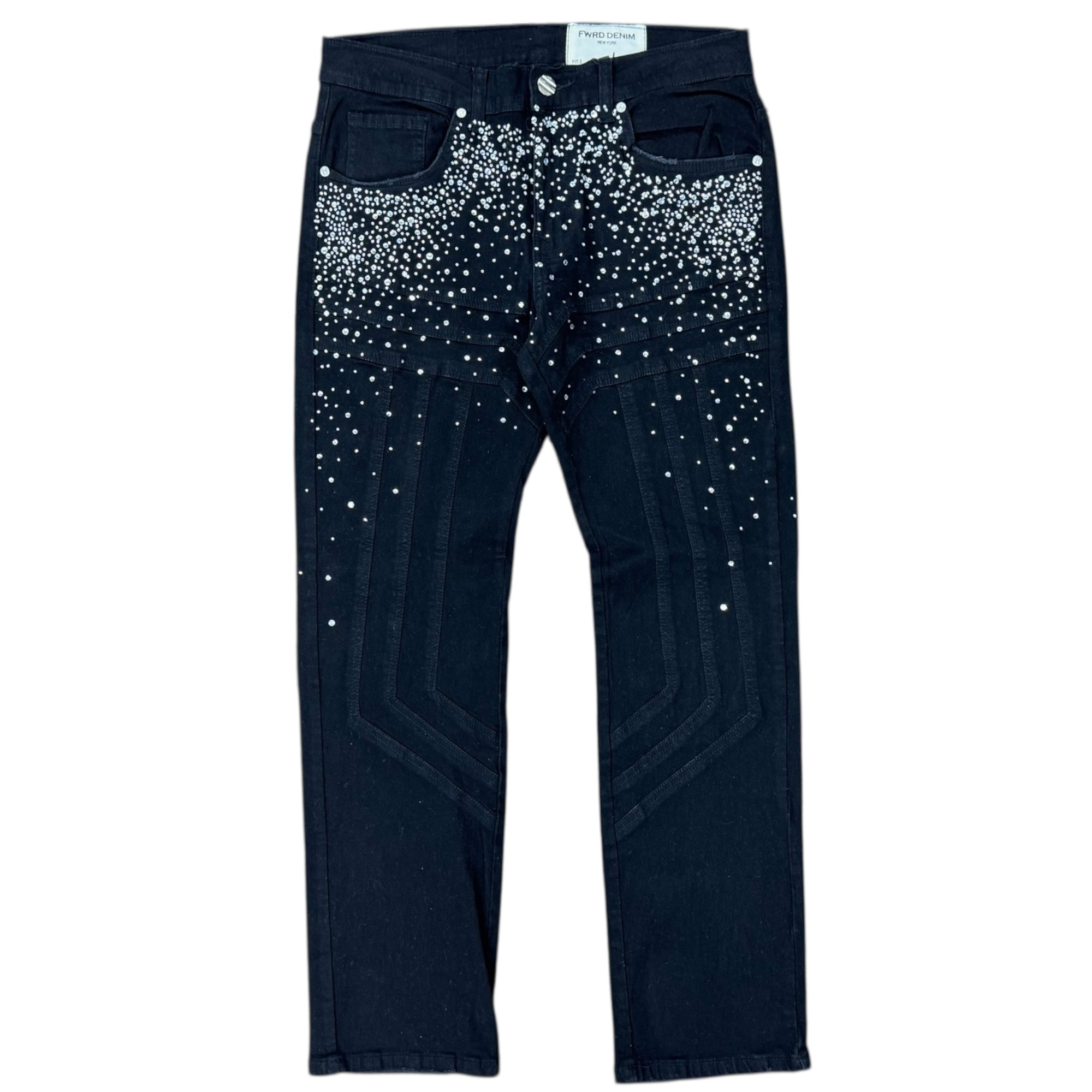 MENS DIAMOND CUT DENIM PANT