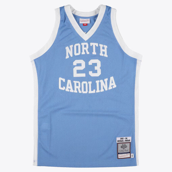 MITCHELL AND NESS NCAA BLUE NORTH CAROLINA TAR HEELS 1983 MICHAEL JORDAN JERSEY
