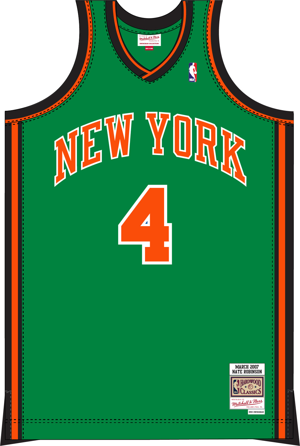 New York Knicks Baseball Jersey Mitchell And Ness 4XL TALL