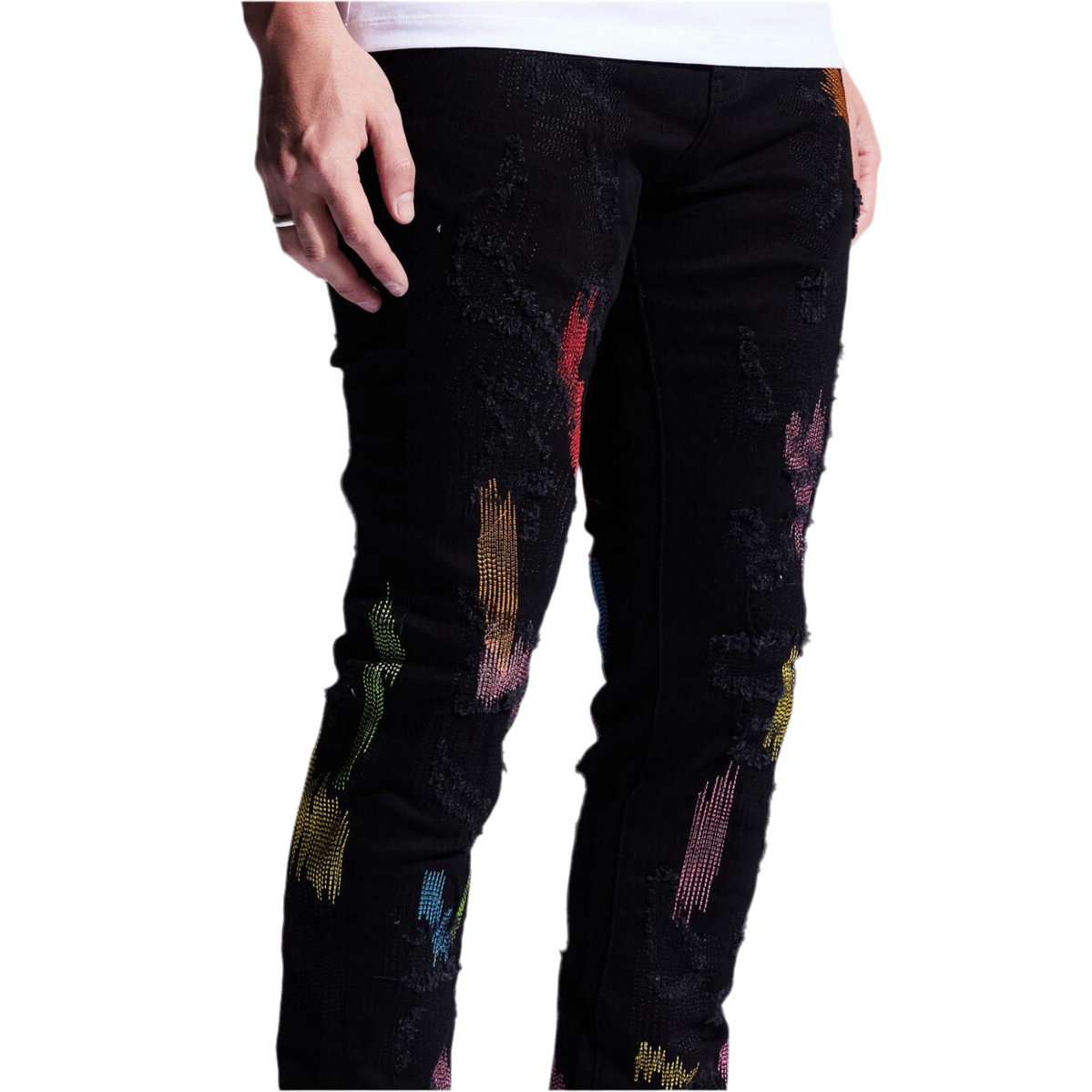 EMBELLISH EMB 121104-BLACK MULTI