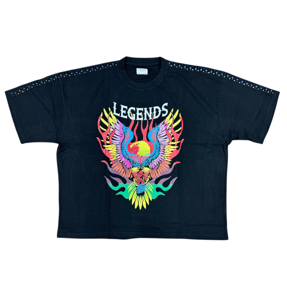 BIGMENS FLAMING EAGLE S/SLV TEE by FWRD
