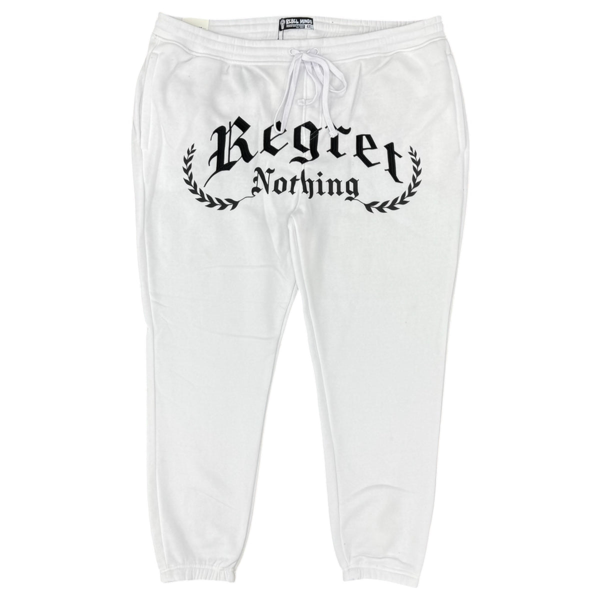 REBEL MINDS REGRET NOTHING FLEECE PANTS by Rebel Minds