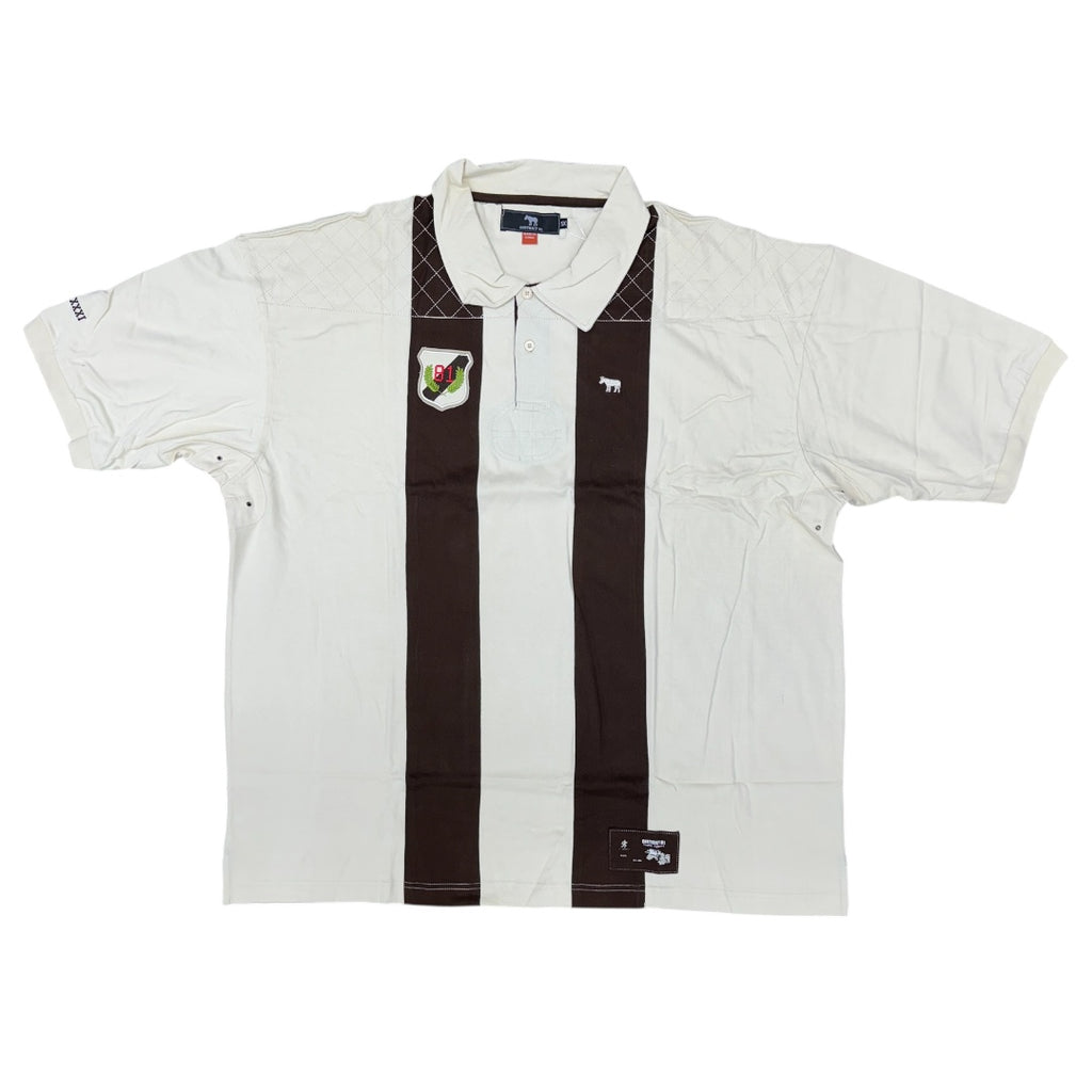 DISTRICT 81 POLO SHIRT-DARK BROWN