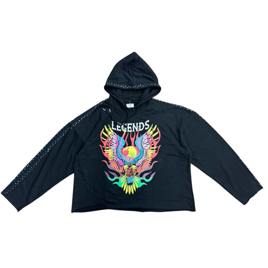 BIGMENS FLAMING EAGLE FRENCH TERRY PULLOVER HOODY by FWRD