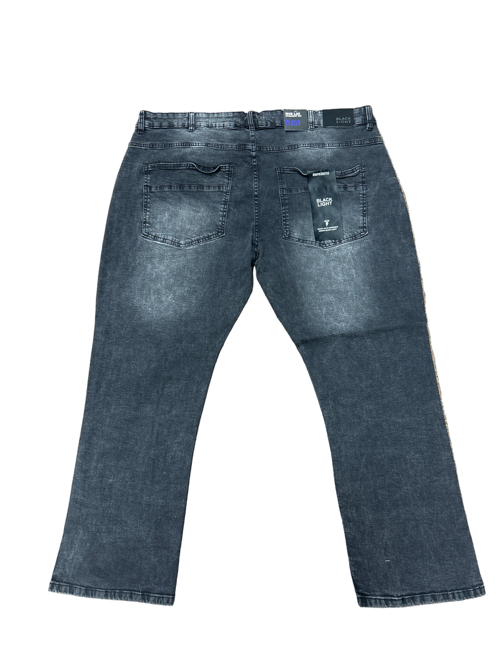 BLACK LIGHT DISTRESSED DENIM