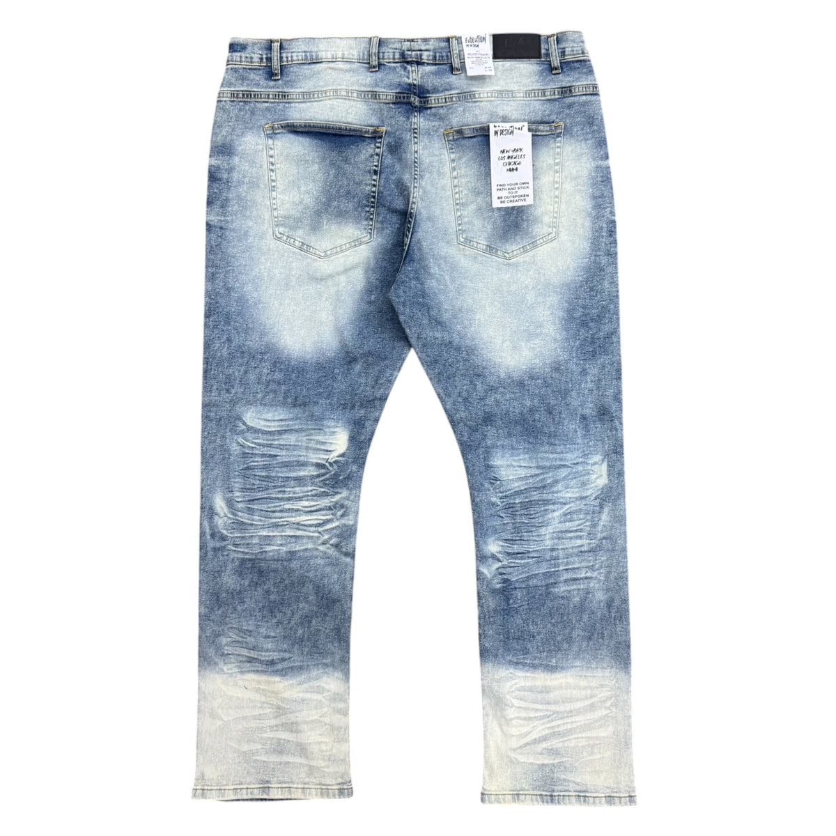 EVOLTION HEAVY WASH RELAXED STRAIGHT JEANS by Evolution