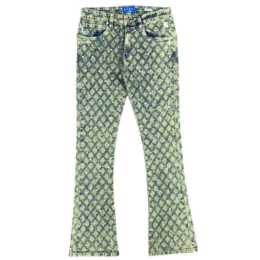 REBEL DIAMOND STACKED JEAN-RUST by REBEL DNMT