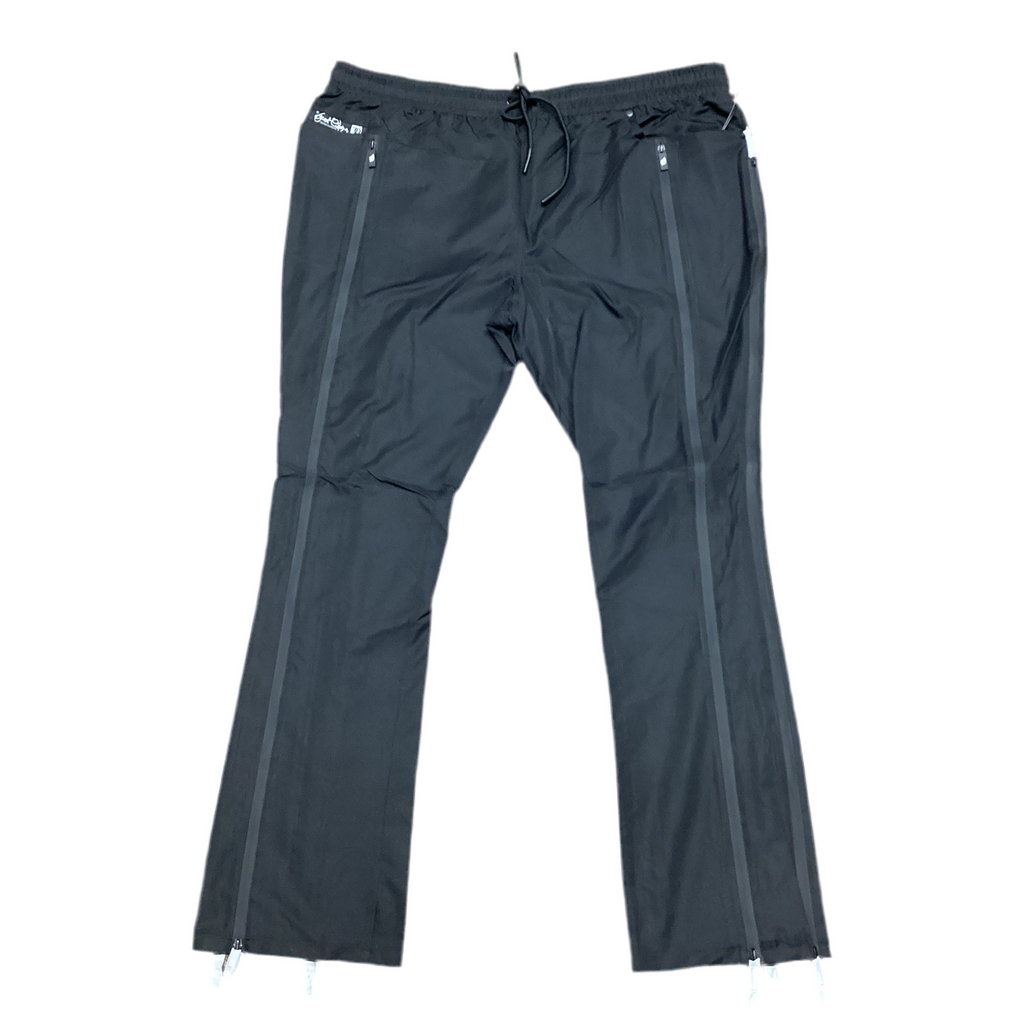 FROST ZERELLY NYLON STACKED PANT-BLACK