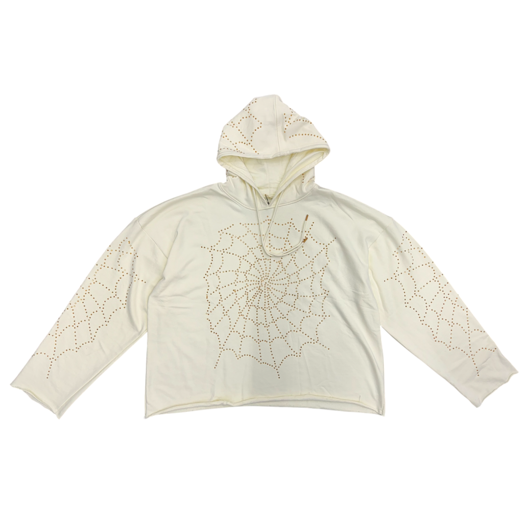 FWRD SPIDER WEB STONE HOODIE-NAT