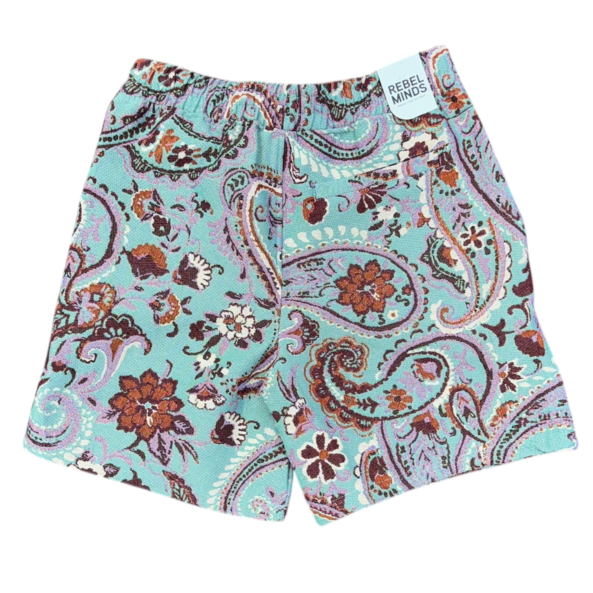 REBEL MINDS LOVESICKNESS TAPESTRY SHORTS by Rebel Minds