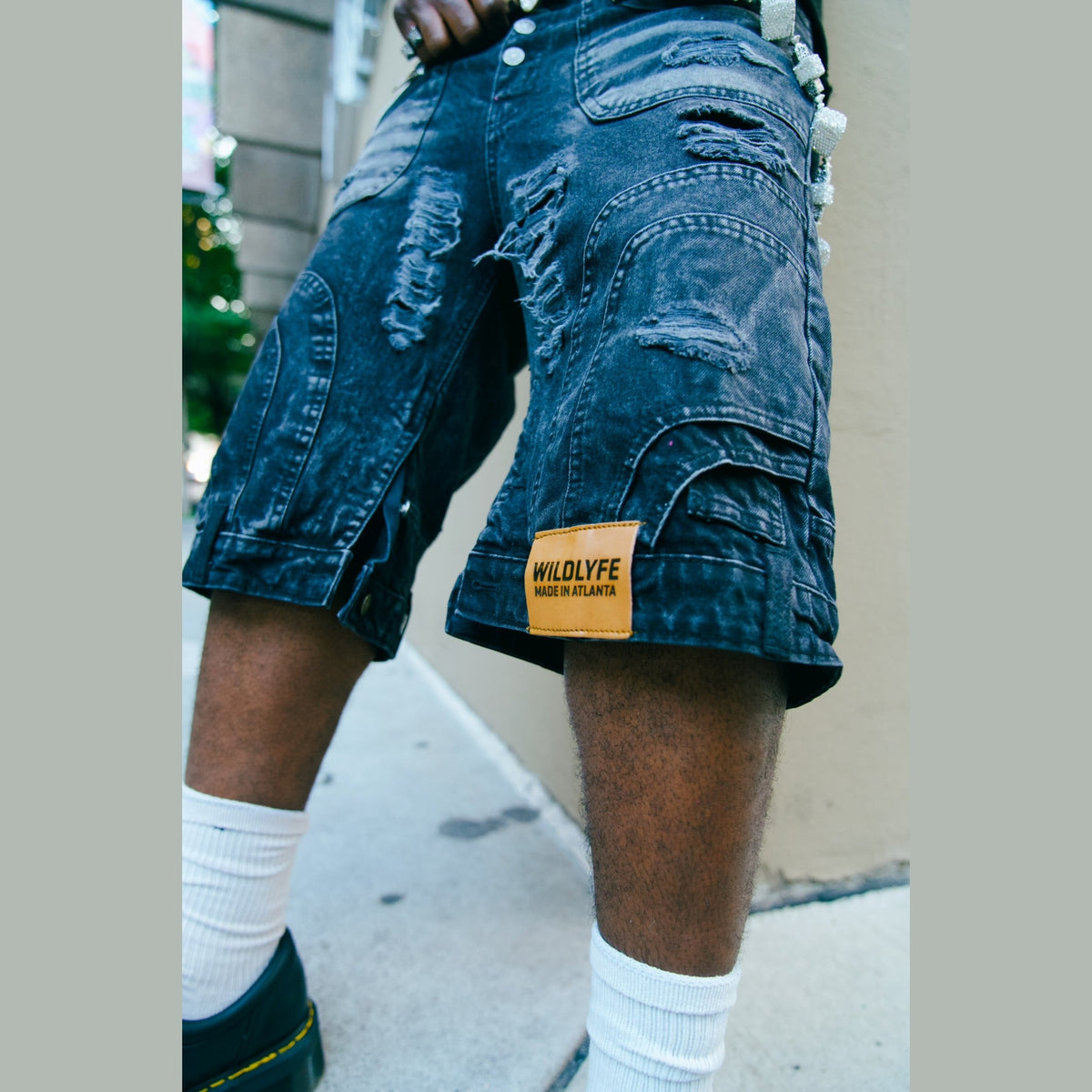 WILDLYFE REVERSE DENIM SHORTS by WILDLYFE