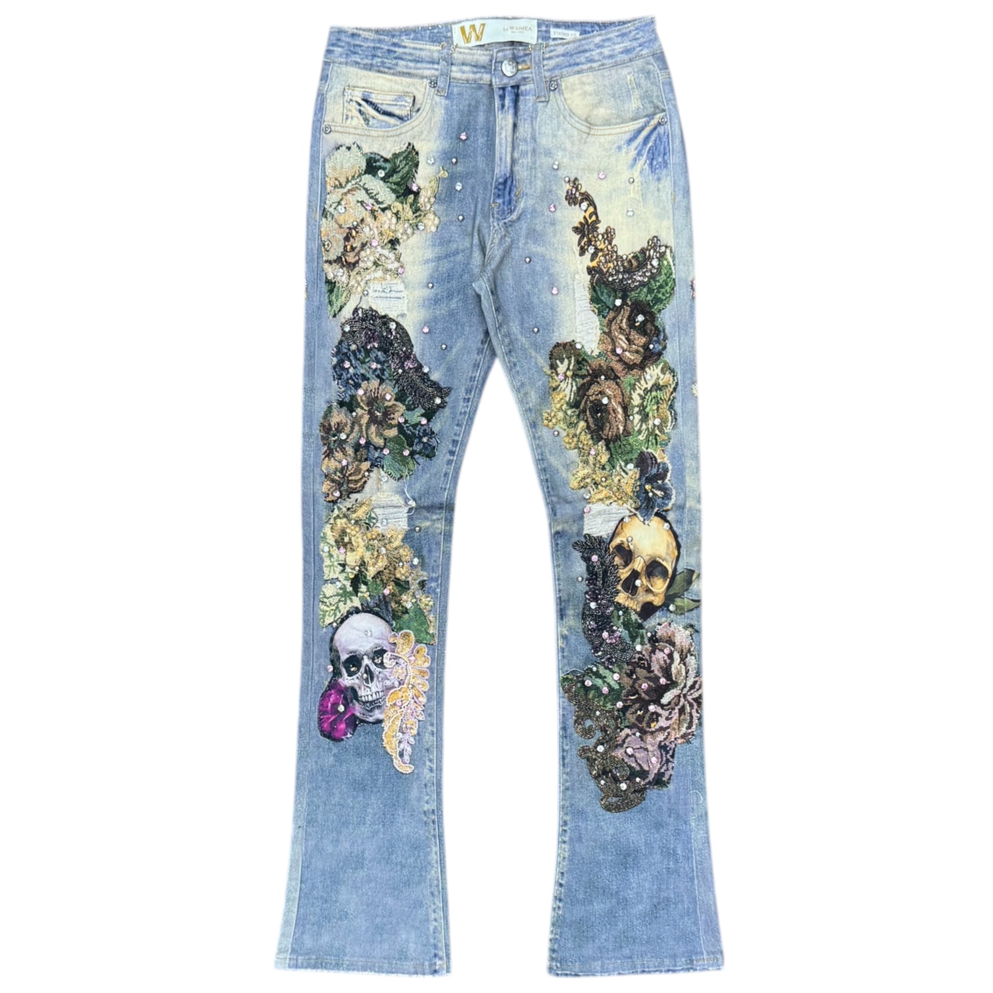 WAIMEA MENS FLORAL GEM JEANS