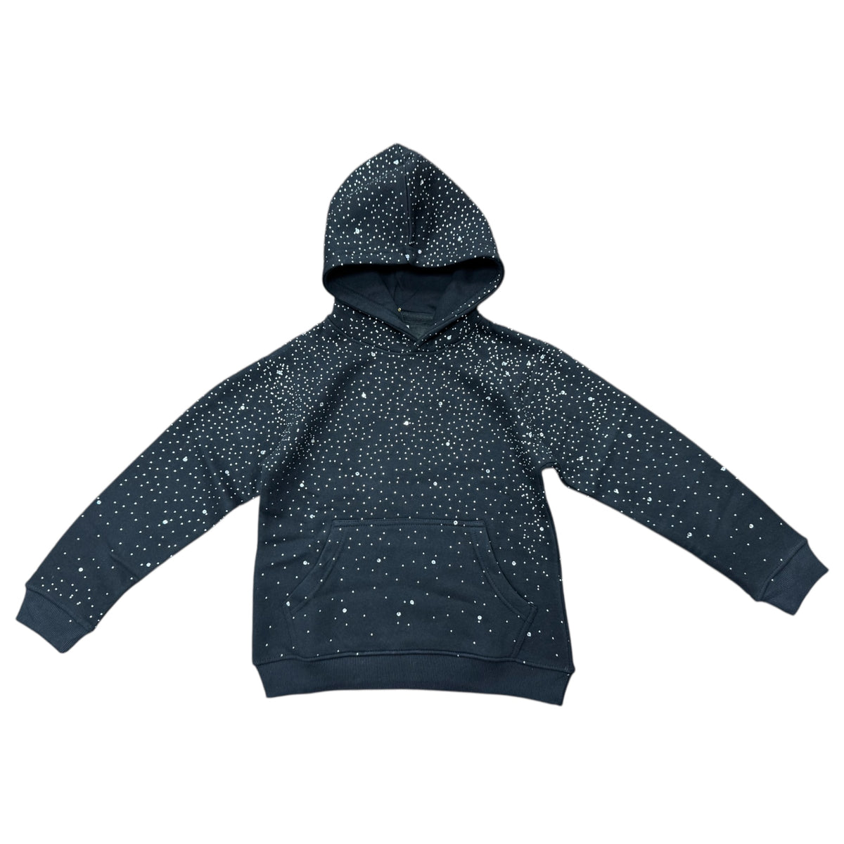 KIDS BASIC CROPPED CRYSTAL FLEECE PULLOVER HOODIE by FWRD