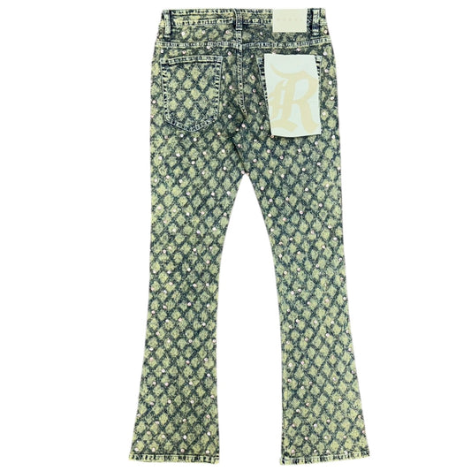 REBEL DIAMOND STACKED JEAN-RUST by REBEL DNMT