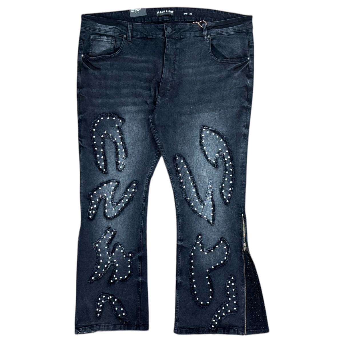 BLACK LIGHT DENIM FLARE FIT JEANS by Black Light