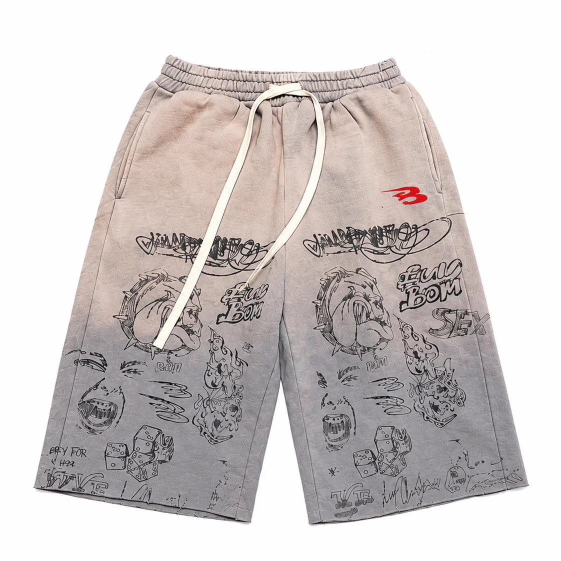 LUV ABOMINABLE GRAFFITI SHORT by LUV ABOMINABLE