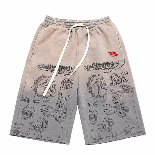LUV ABOMINABLE GRAFFITI SHORT by LUV ABOMINABLE