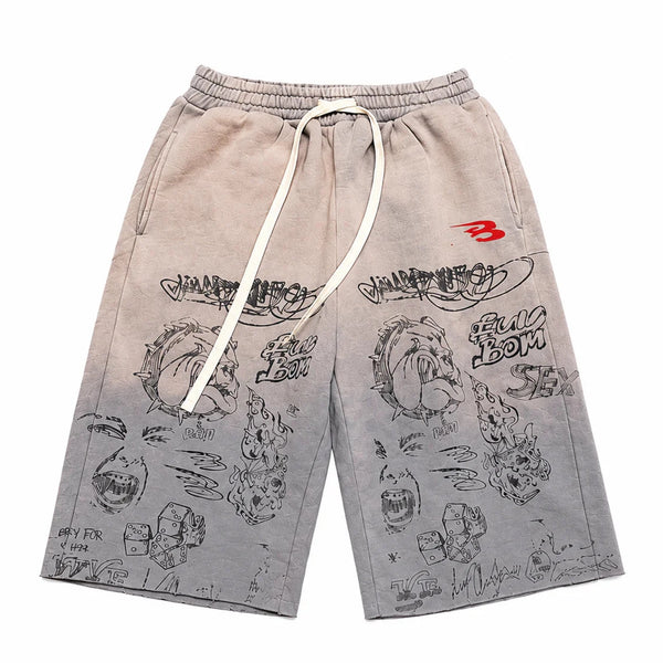 LUV ABOMINABLE GRAFFITI SHORT by LUV ABOMINABLE