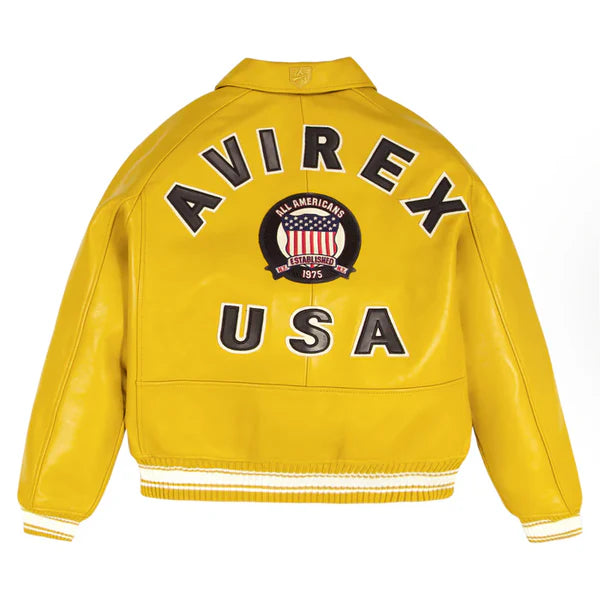 AVIREX ICON JACKET MUSTARD