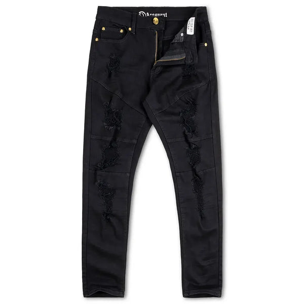 ARGONAUT NATION MENS RIPPED DENIM JEANS by Argonaut