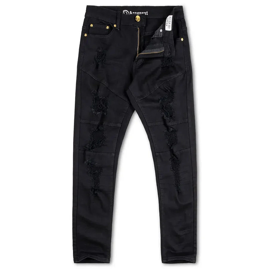 ARGONAUT NATION MENS RIPPED DENIM JEANS by Argonaut
