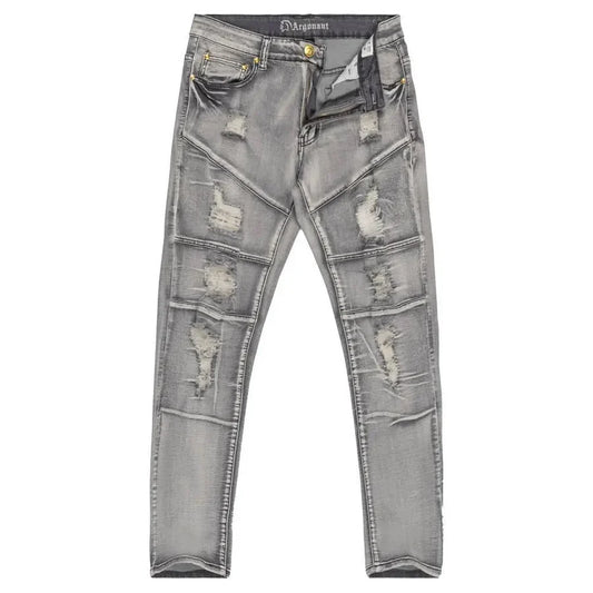 ARGONAUT NATION MENS RIPPED DENIM JEANS by Argonaut