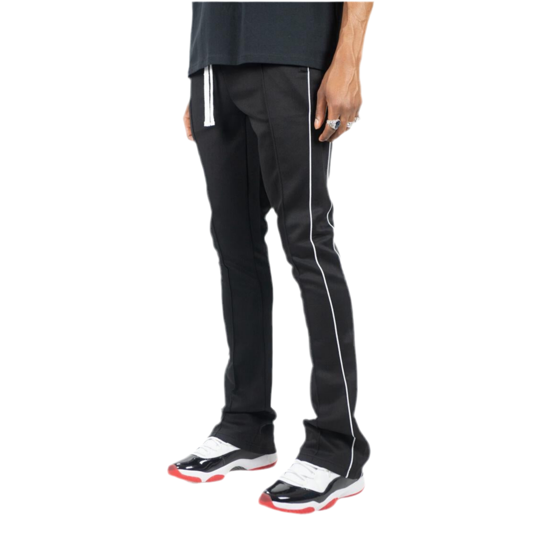 REBEL MINDS STACK TRACKPANTS-BLACK