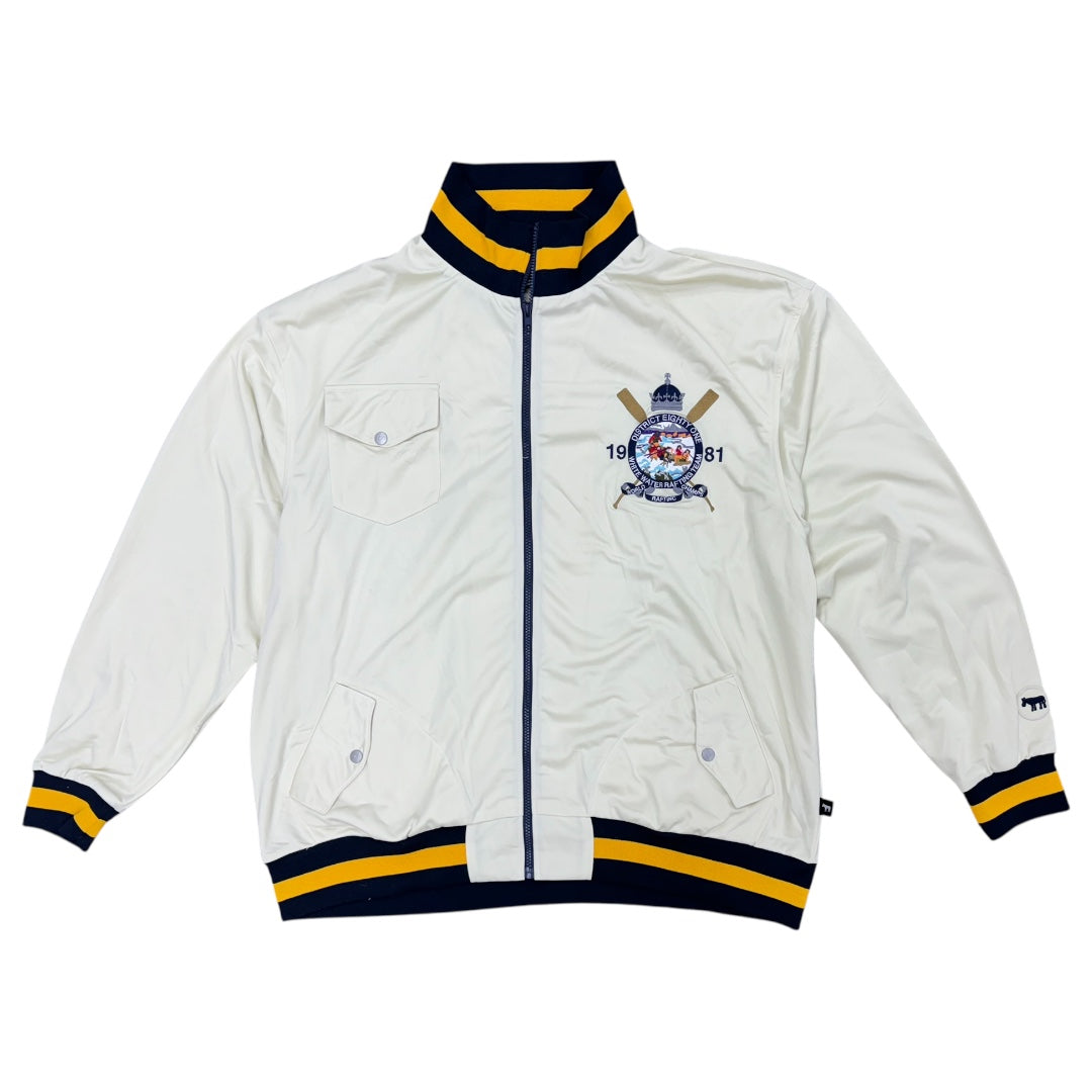 DISTRICT 81 TRACK JACKET-CREAM/YELLOW