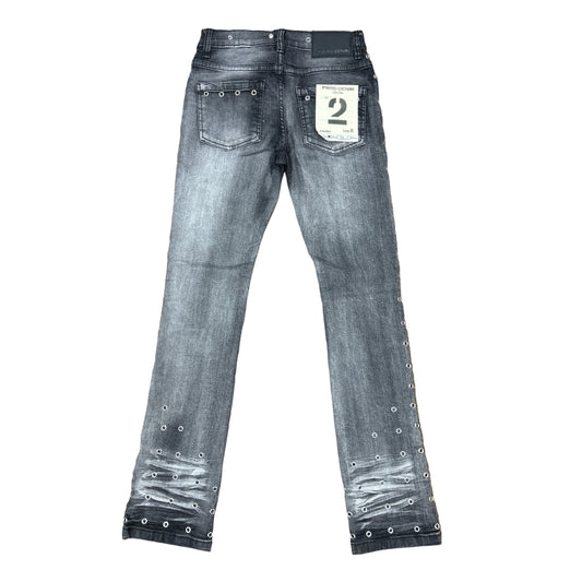 FWRD KIDS STACKED THROW BACK JEANS by FWRD